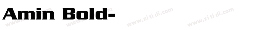 Amin Bold字体转换